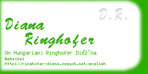 diana ringhofer business card